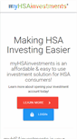Mobile Screenshot of myhsainvestments.com